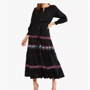 Misa LA Long Dress. Embroidered Flowers. To be loved.